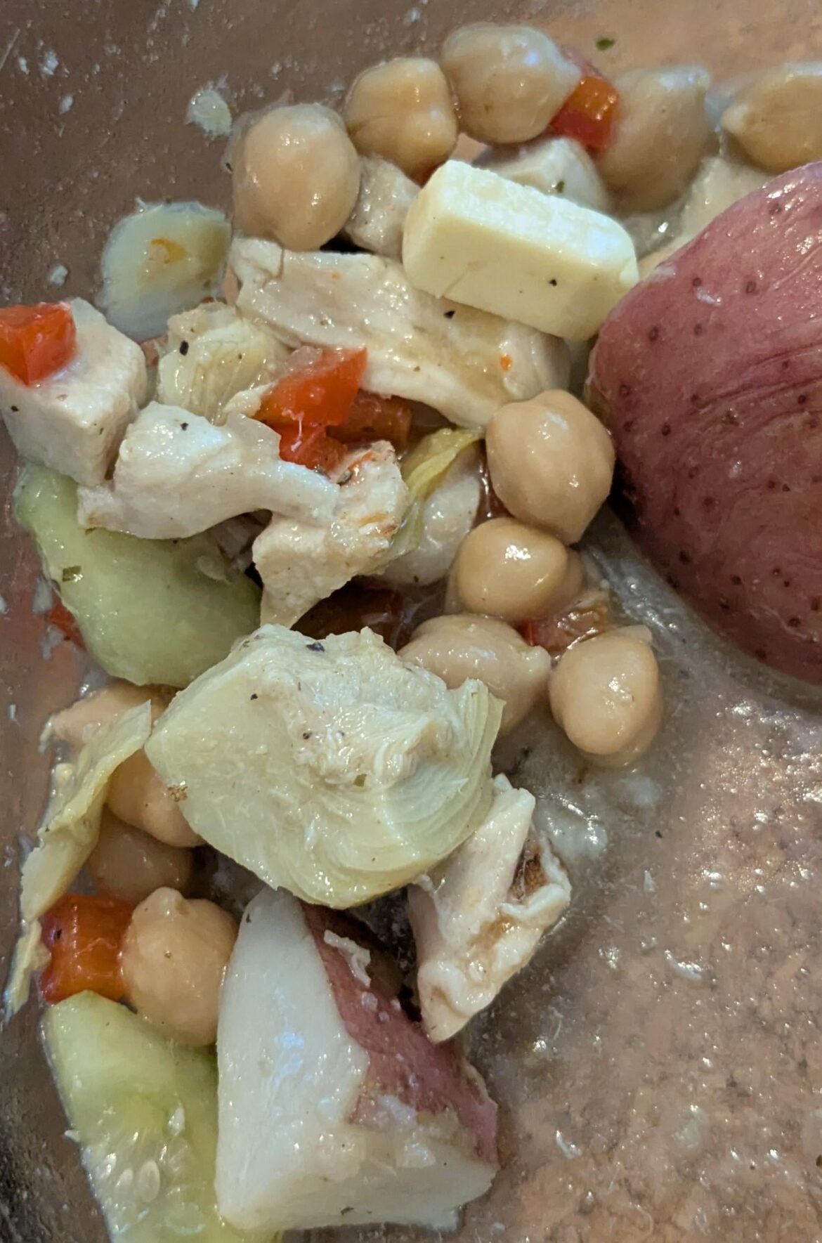 Lazy chickpea "salad"