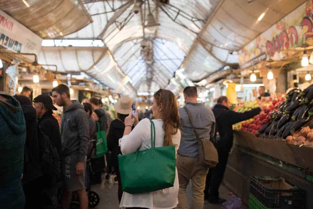 open air markets in israel