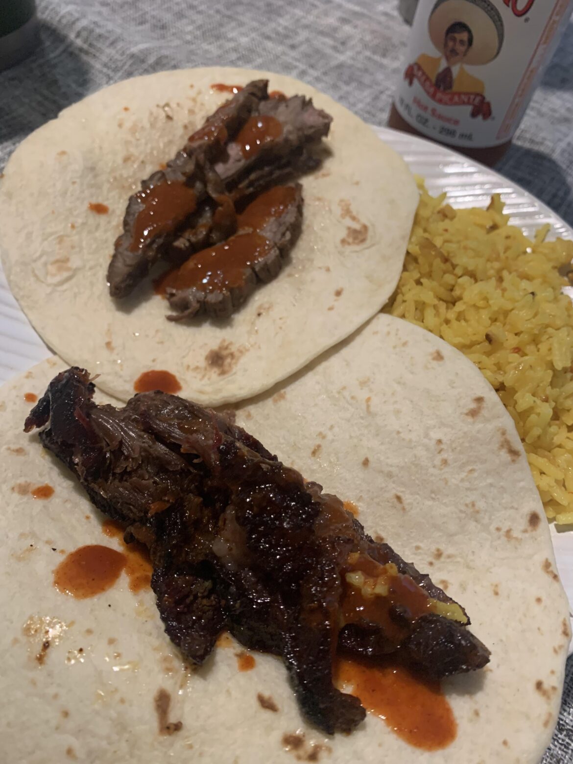 carne asada y cachete