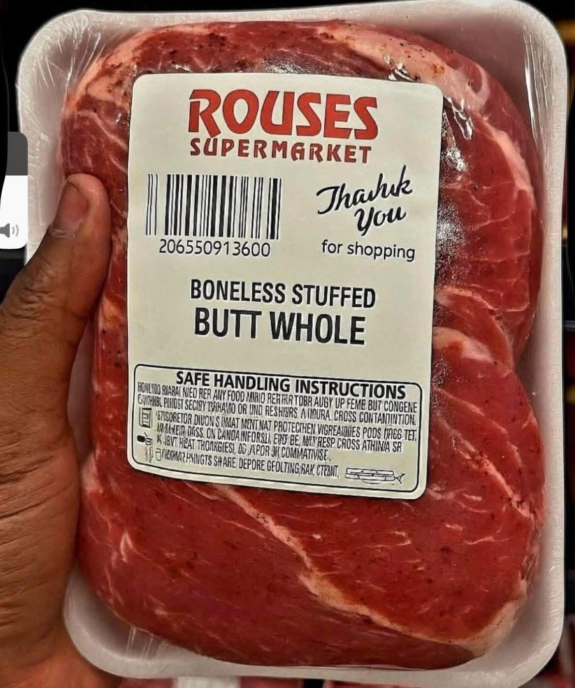 The meat dept knew what they were doing