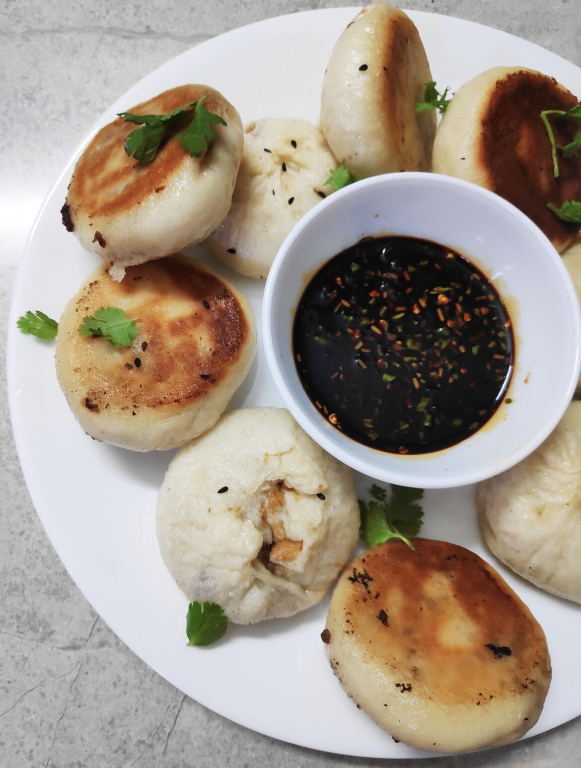 First time making pan fried bao.