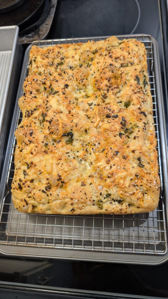 Took everyone's advice and turned out so much better than first focaccia.