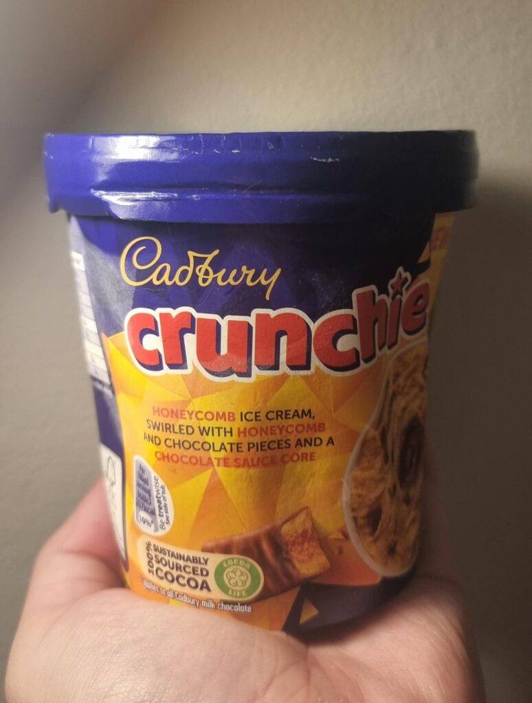 Cadbury Crunchie icecream