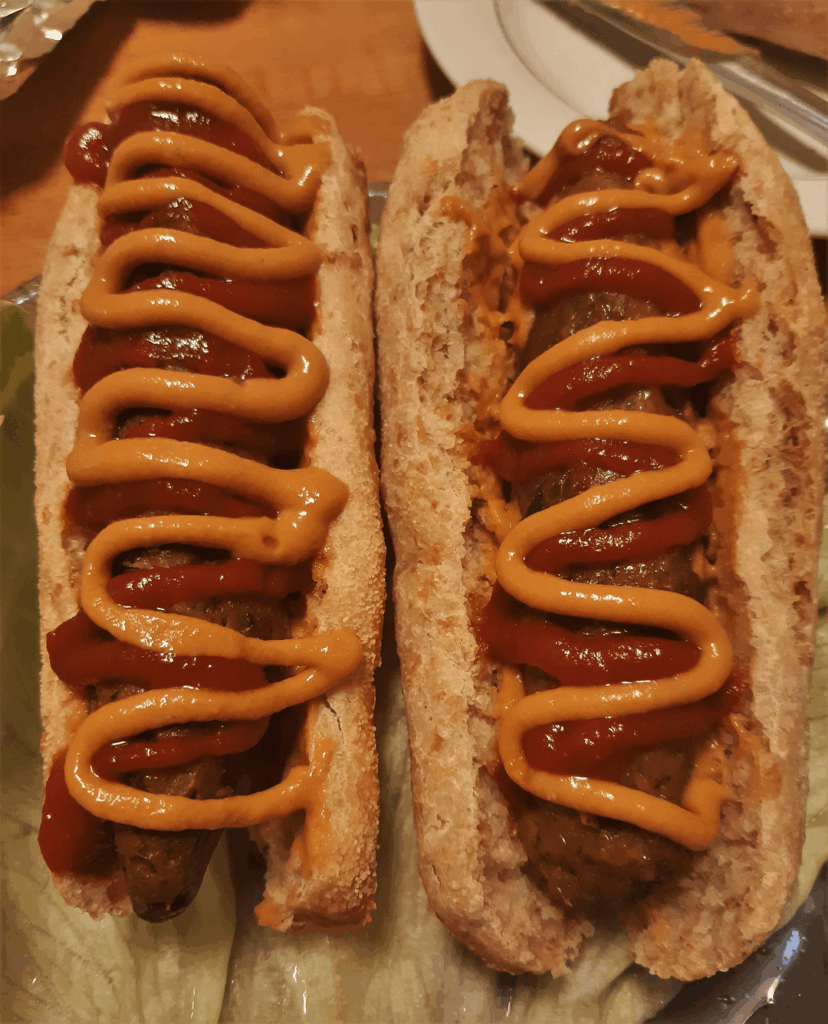 Hot dog that I tried first time from the scratch (a long time ago)