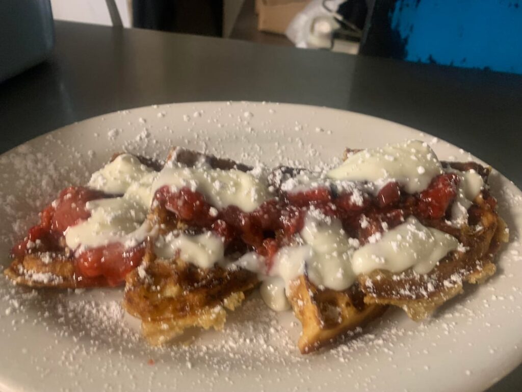 What i made with what the restaurant actually gave me: