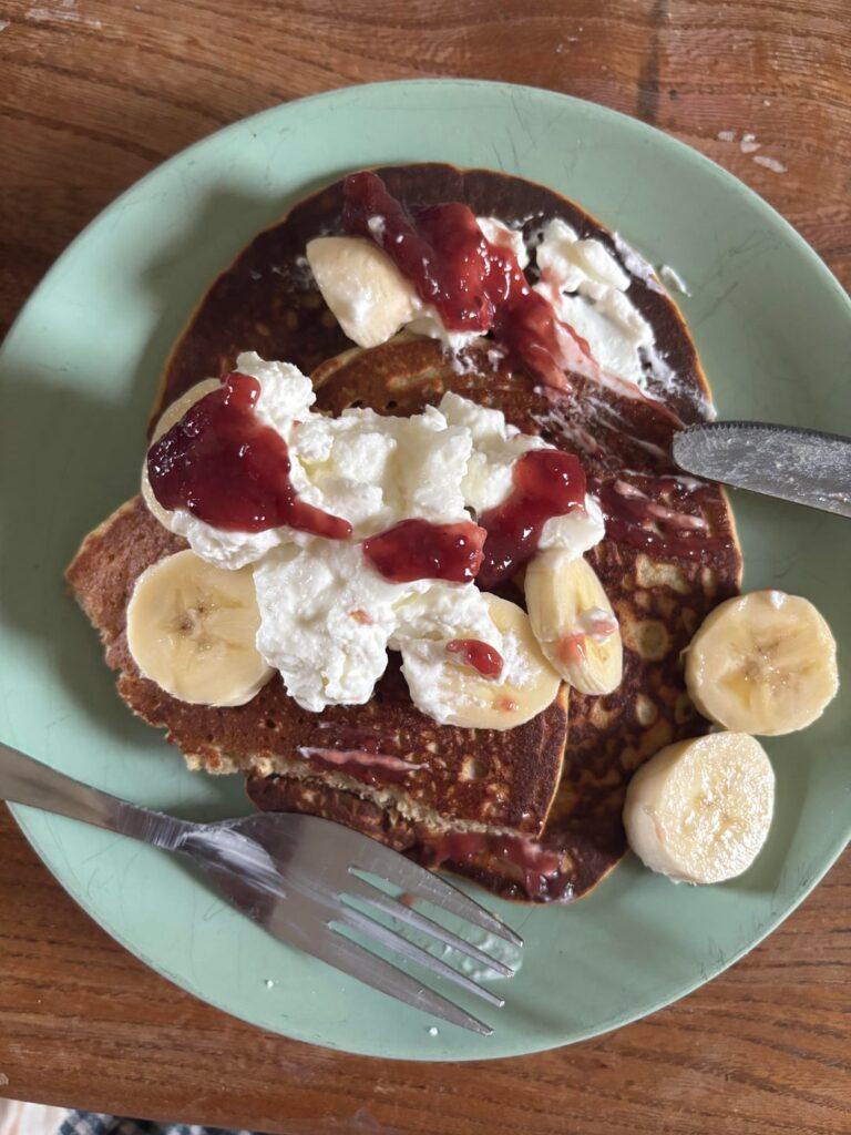 Protein pancakes! So delicious!