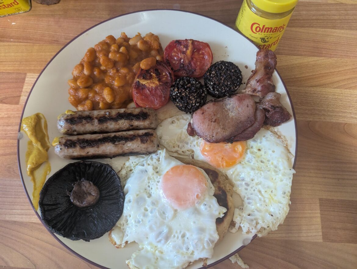 Homemade fry - best sauce Colman's English Mustard