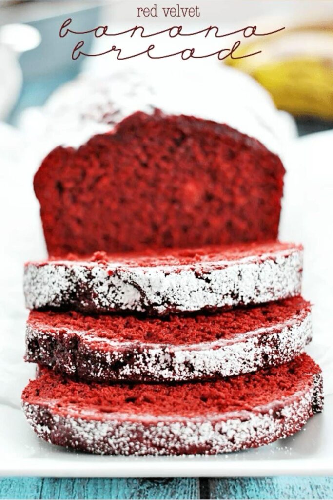 Red velvet banana bread