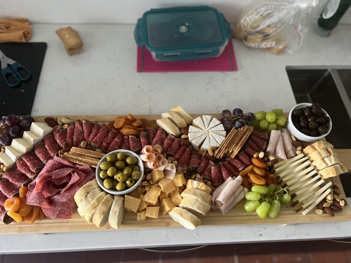 This charcuterie board i made for 16 people!