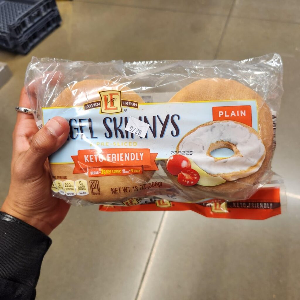 find! new aldi skinny keto bagels 60cal!