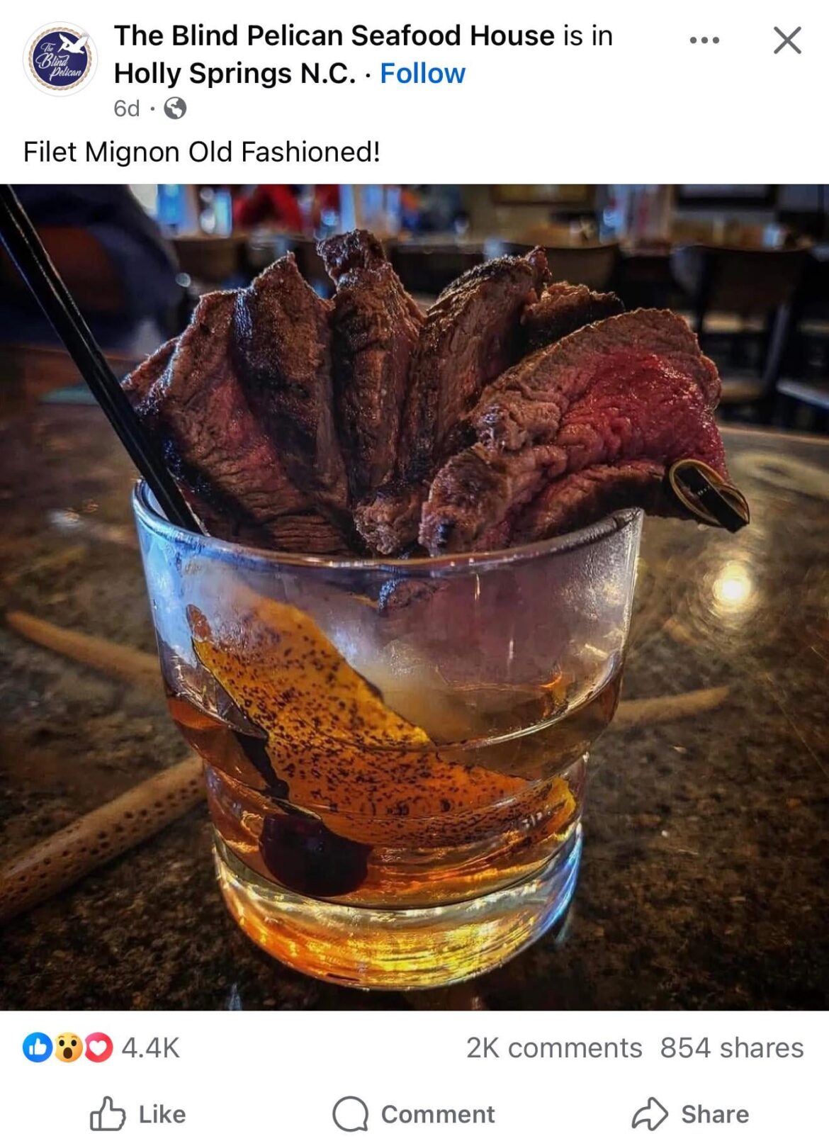 At least the filet is sliced already