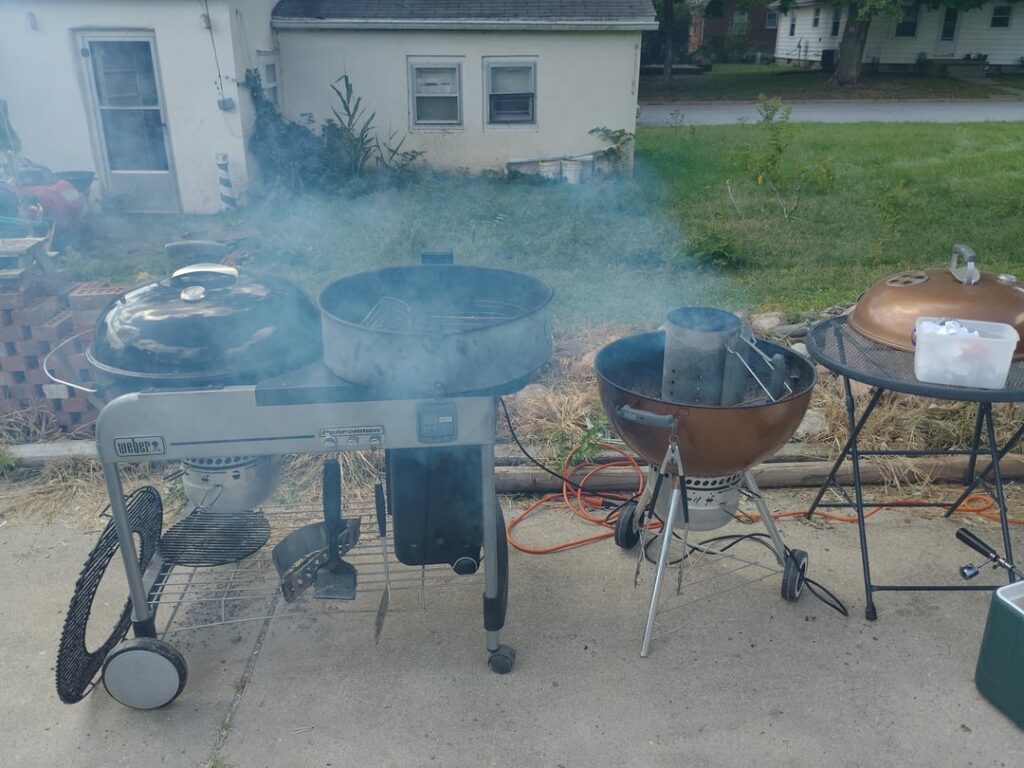 My Weber setup this weekend...