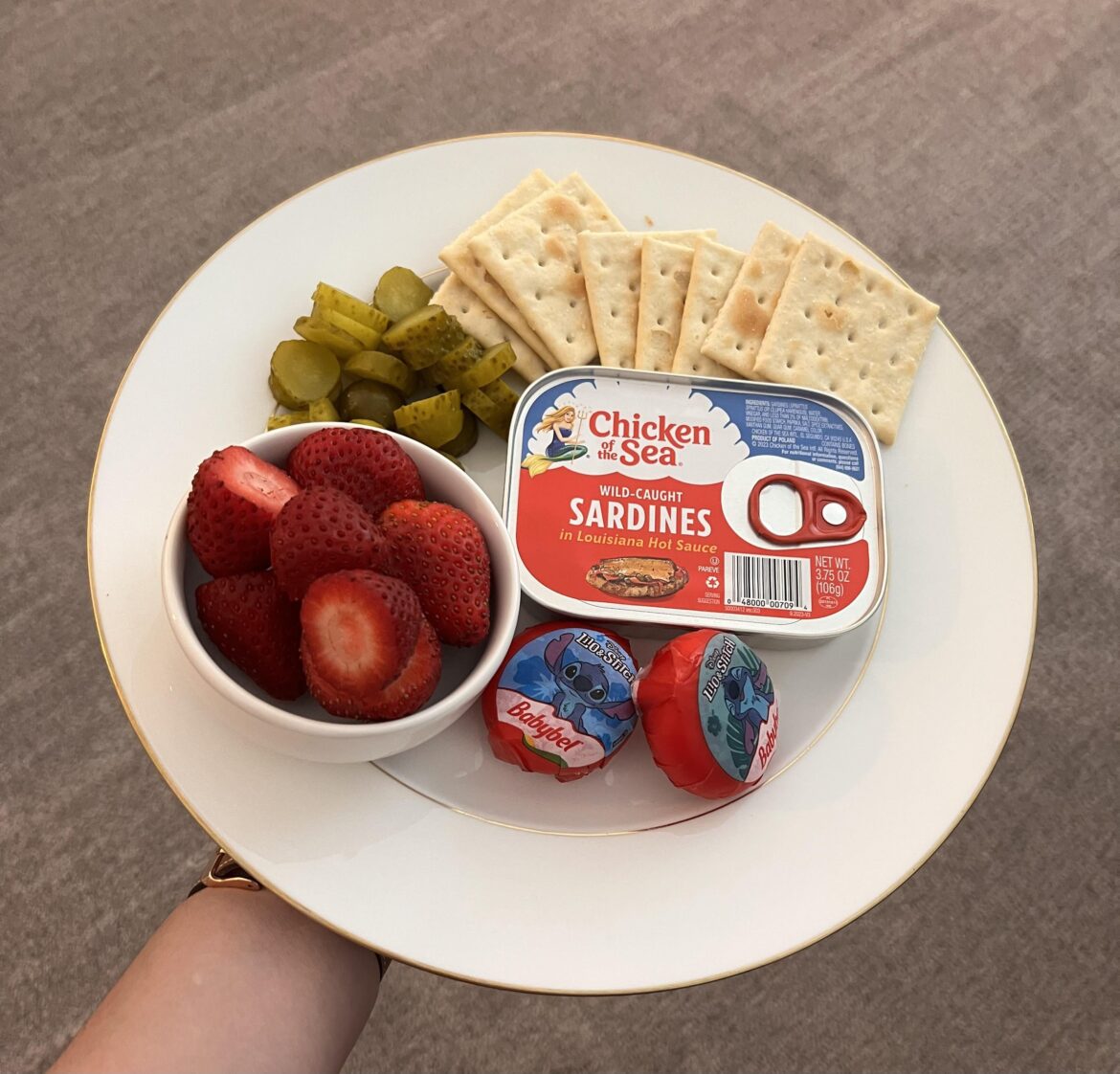 CotS in LA Hot Sauce: lunch plate