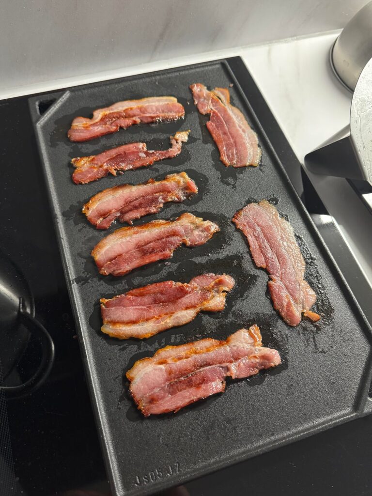 homemade bacon! worth the wait.