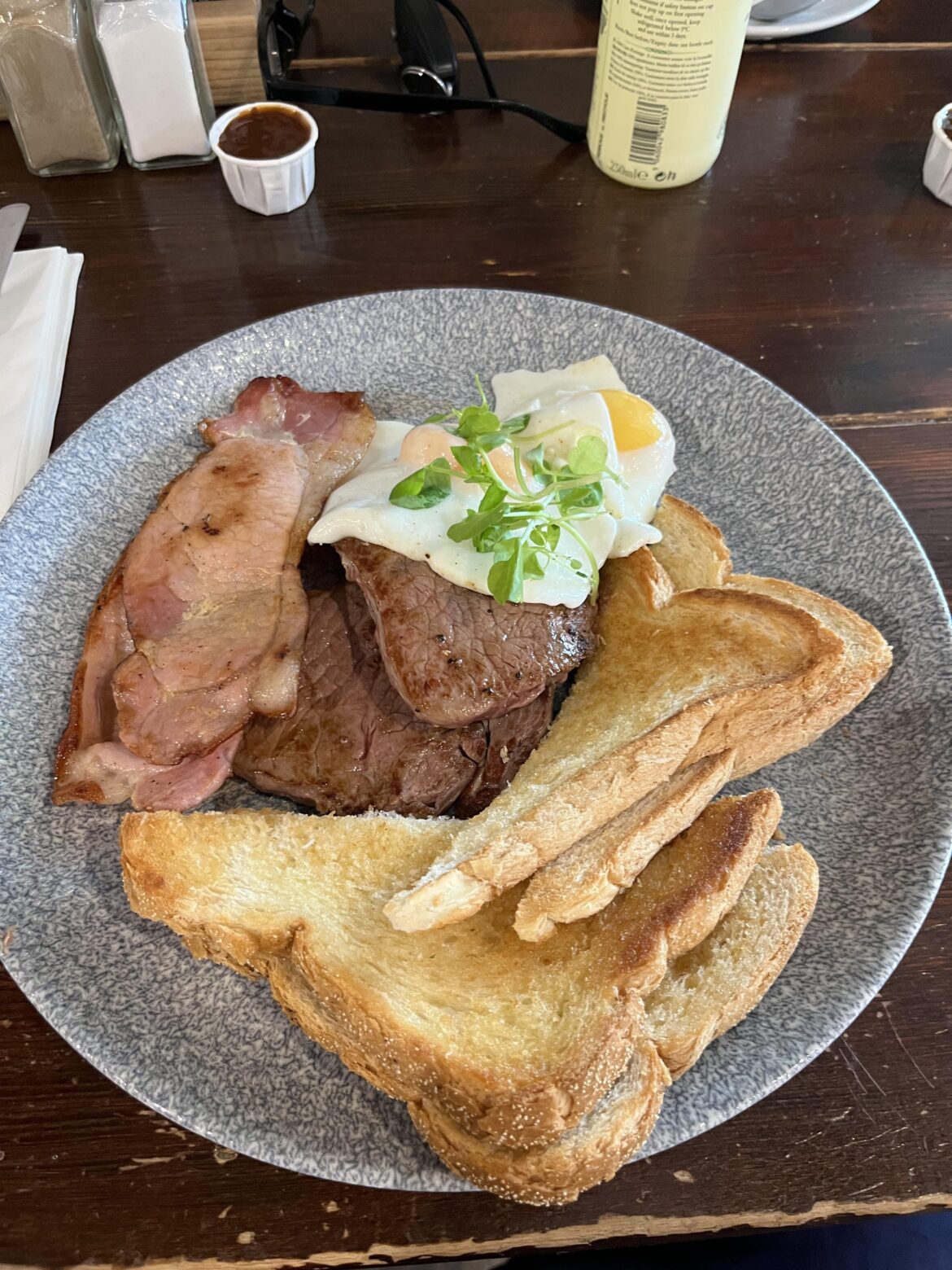 Steak, Eggs and Bacon! Cannon Hall, Barnsley.