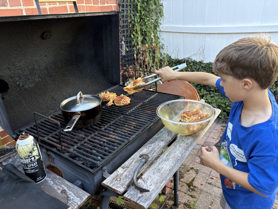 7 and he already asked if he can have my second grill as his own (yes, ofc)