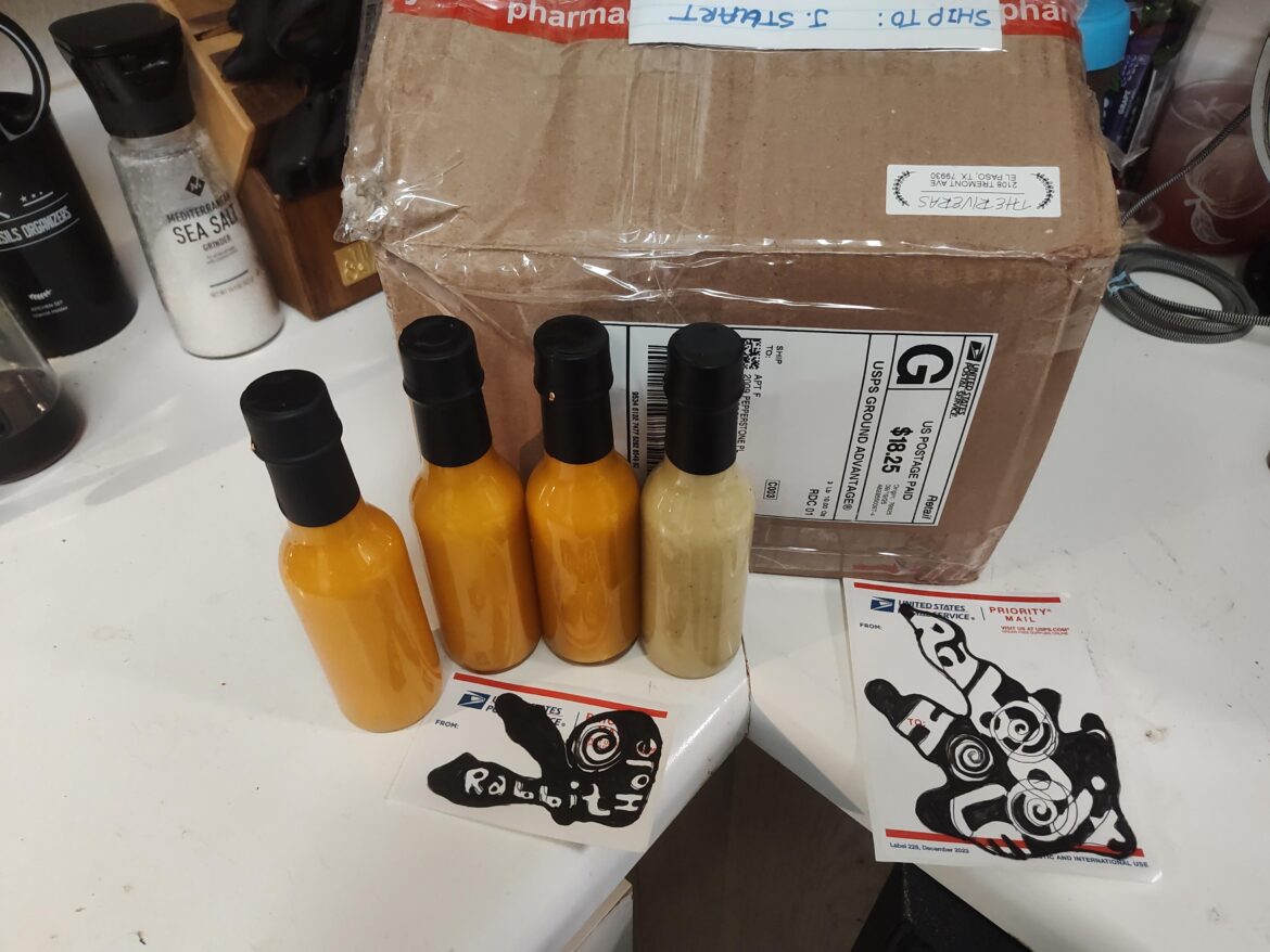 Homemade hot sauce from El Paso Texas!