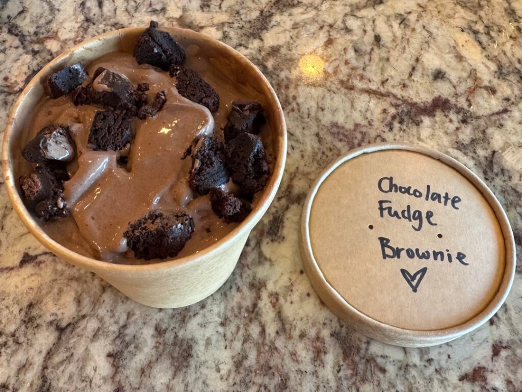 I have created my own spin on Ben & Jerry's Chocolate Fudge Brownie Ice Cream using sourdough discard brownies. You're welcome. lol
