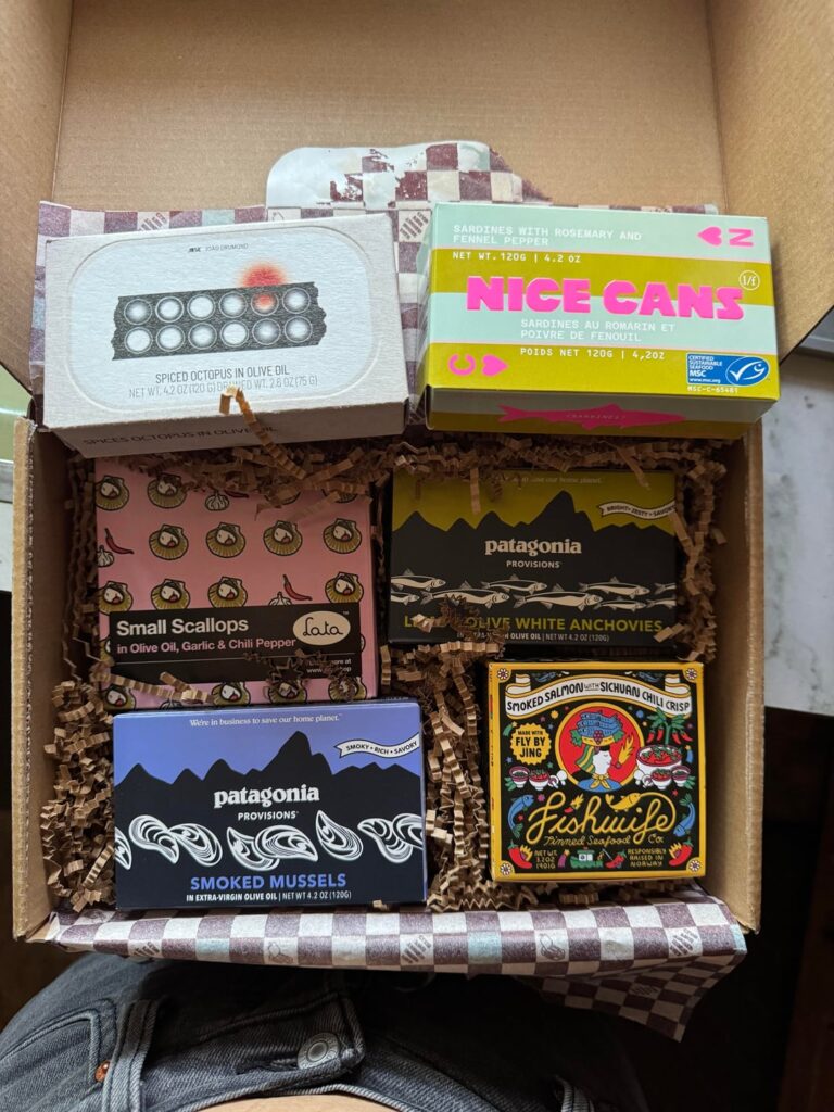 Wife ordered a tinned fish club kit from a local shop in NYC