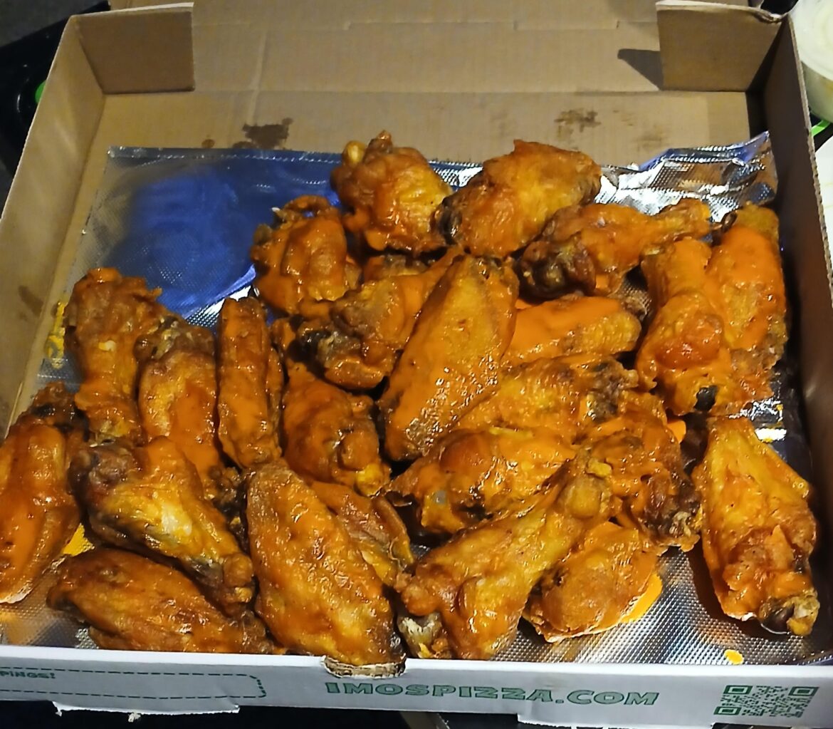 Takeout from Imo's St. Louis
