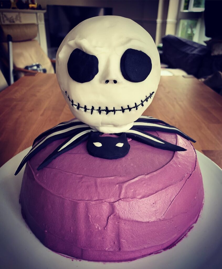 Jack Skellington cake for my hubbies birthday Jack Skellington cake for my hubbies birthday