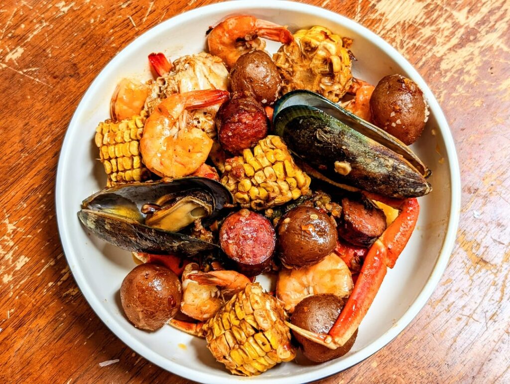 First time making/trying a seafood boil, did I do it justice?
