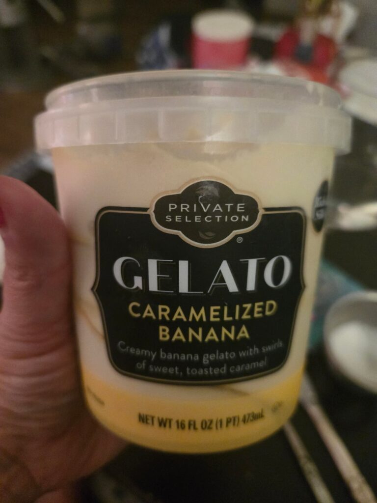 Kroger Private Selection Gelato Caramelized Banana 3/10
