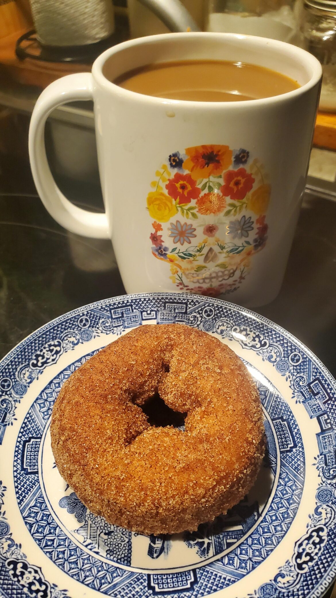 Fall favorite: fresh cider donut & coffee