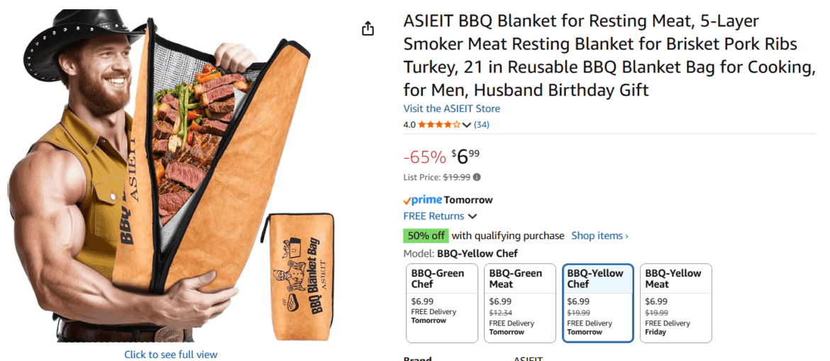 Remember to cover your meat in a blanket