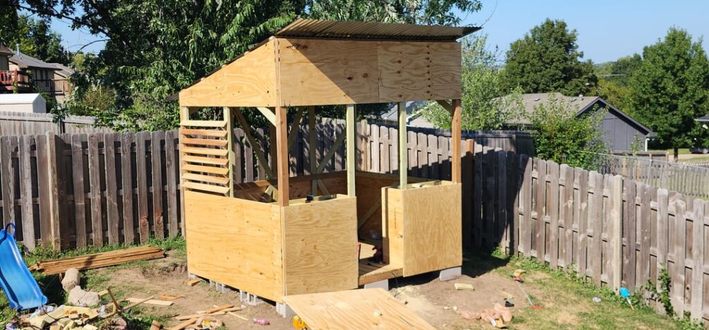 BBq shack in progress