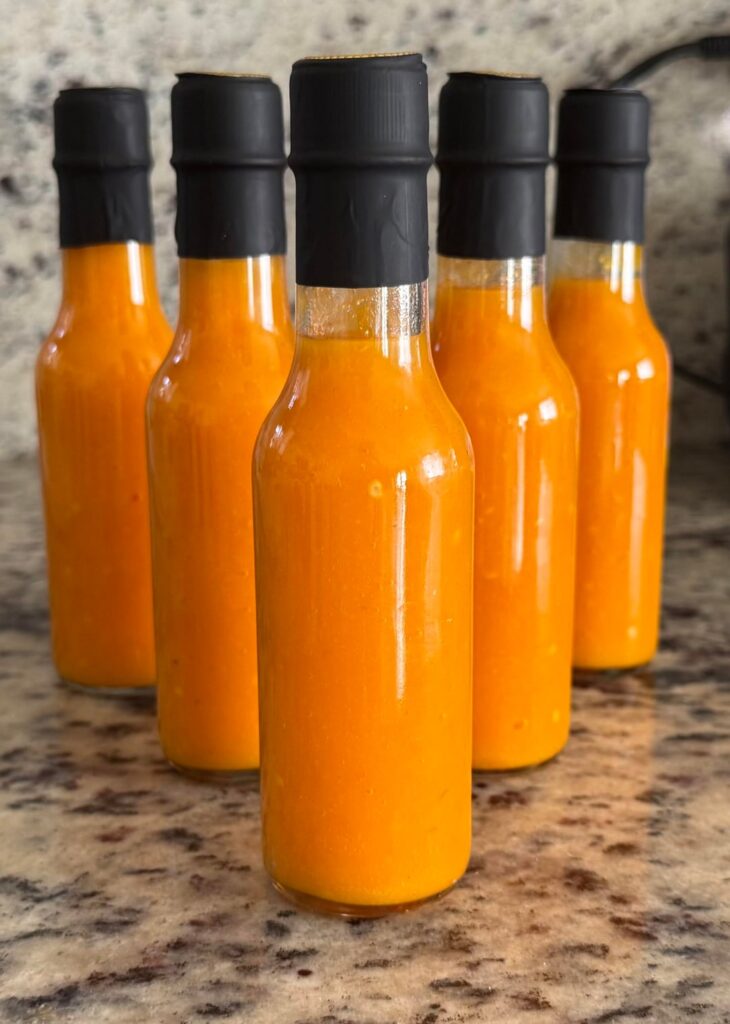 40 day lactofermented habanero sauce done!