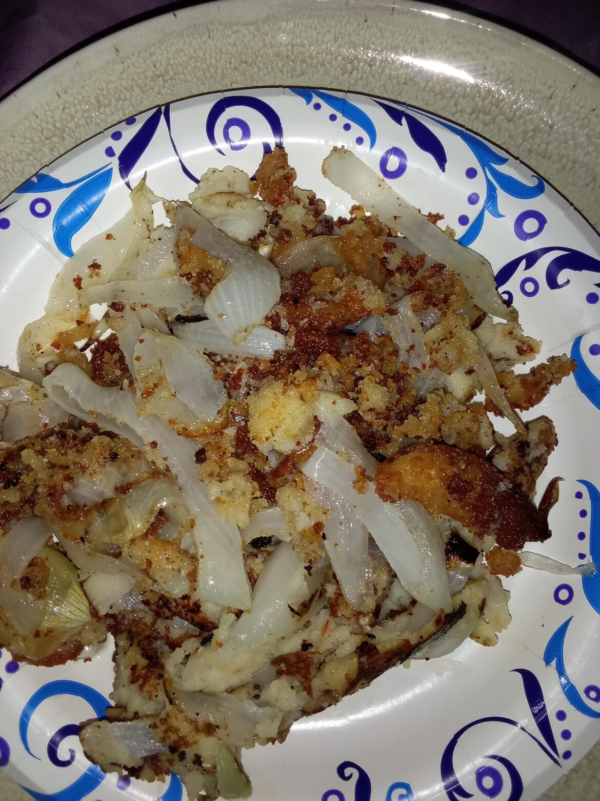 Fried onions in batter