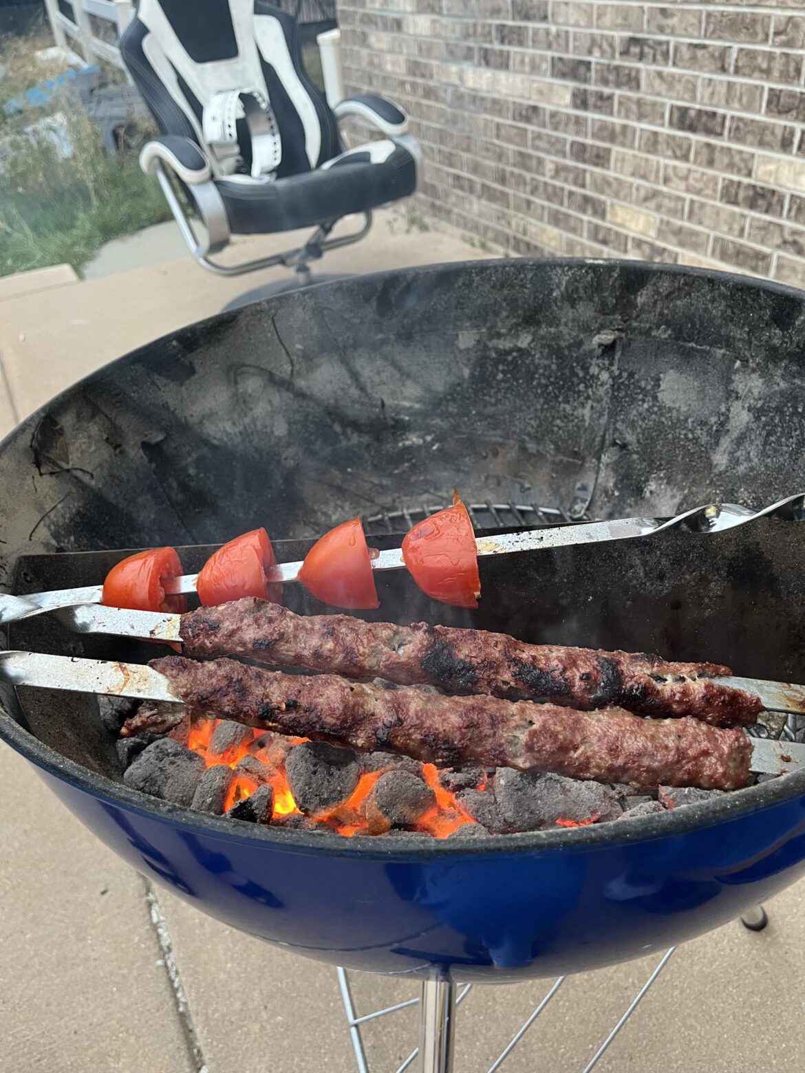 Kabob to start the weekend. I love my kettle.