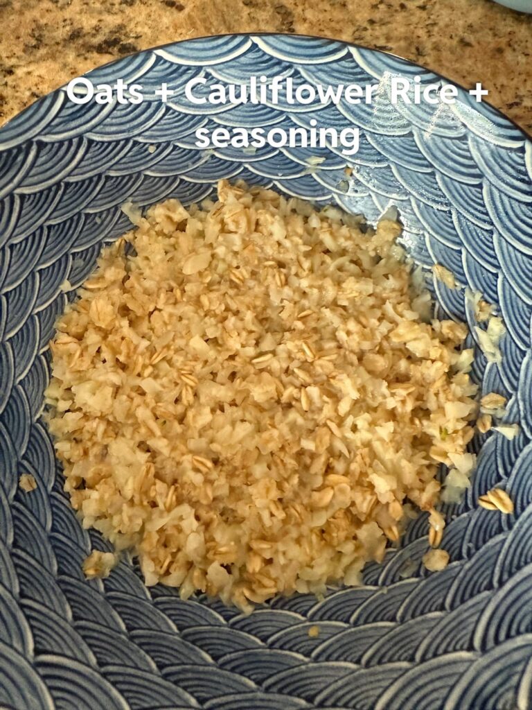 Savory Oatmeal (467 calories and 49 grams of protein)