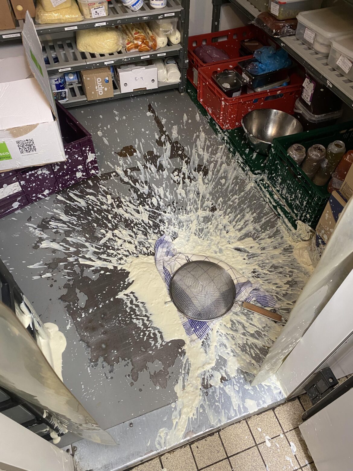 Dropped half a gallon of strained yoghurt first thing saturday morning