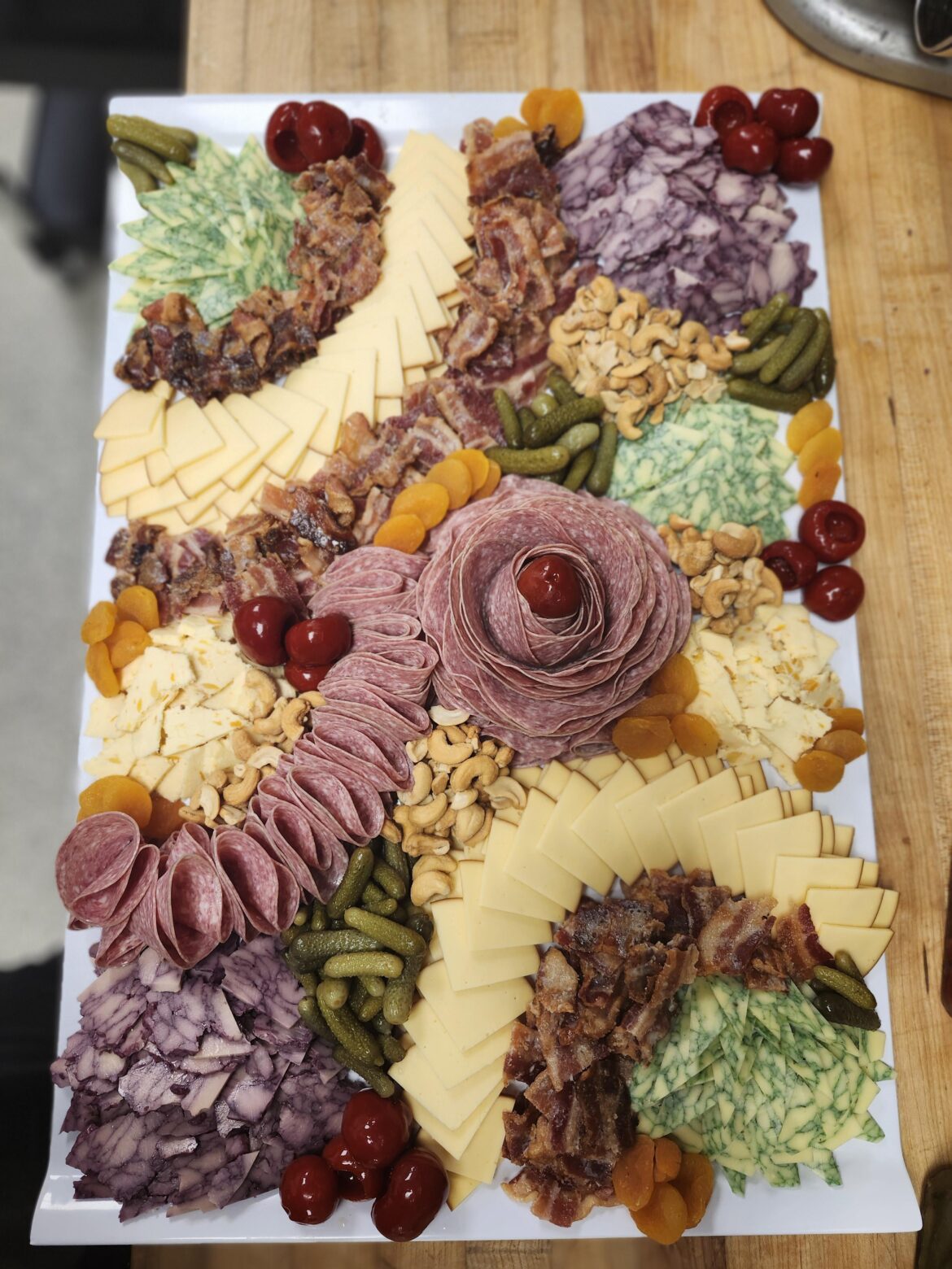 Fall themed candy bacon board for work