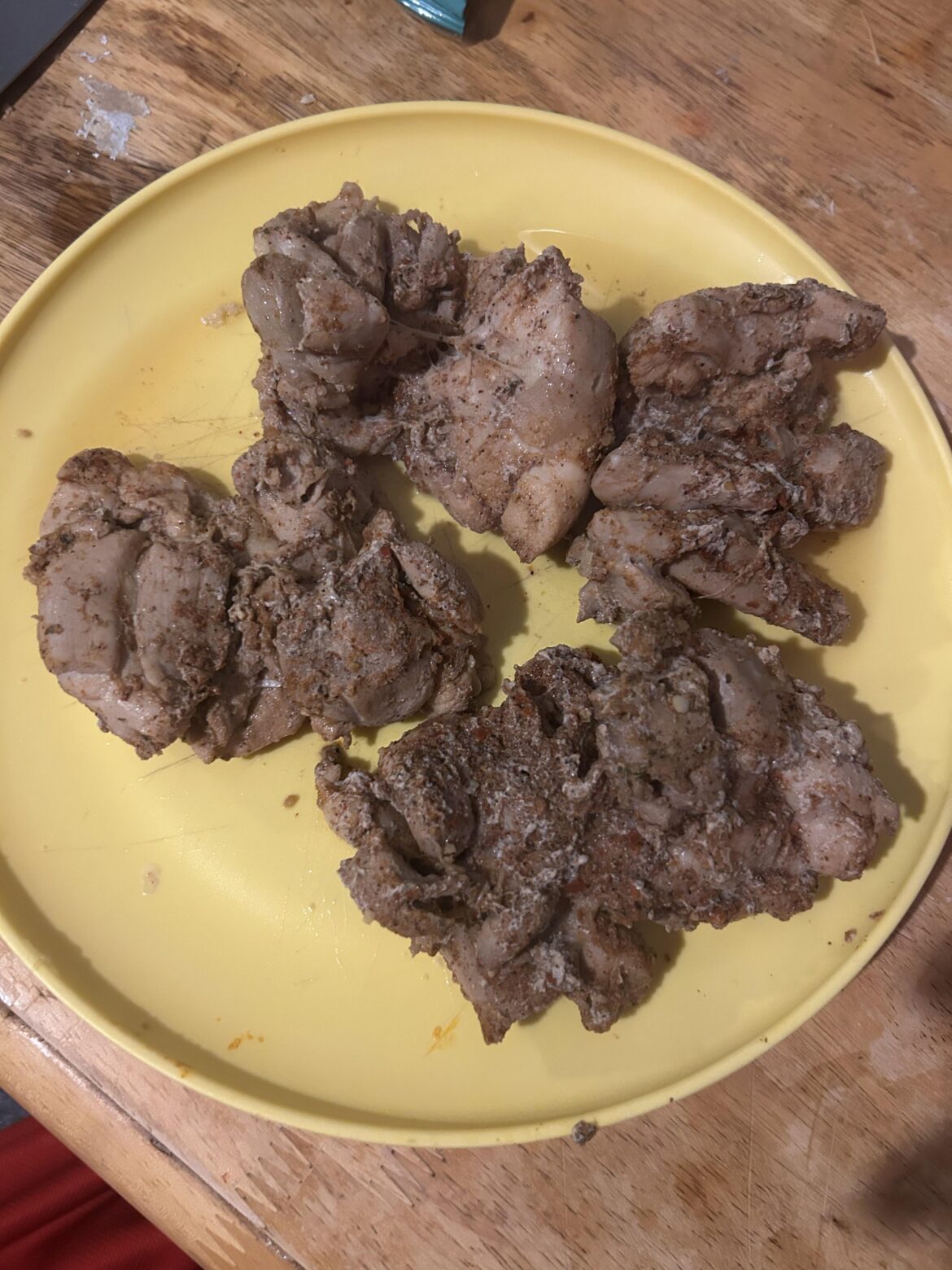 My second try at poached chicken…