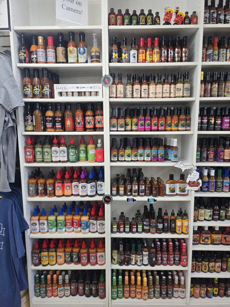 Found a store with a shit ton of sauces. Anything I need to get?