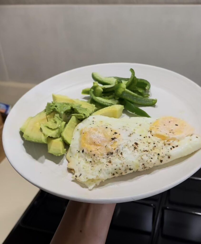 Eggs and Avocado For Breakfast