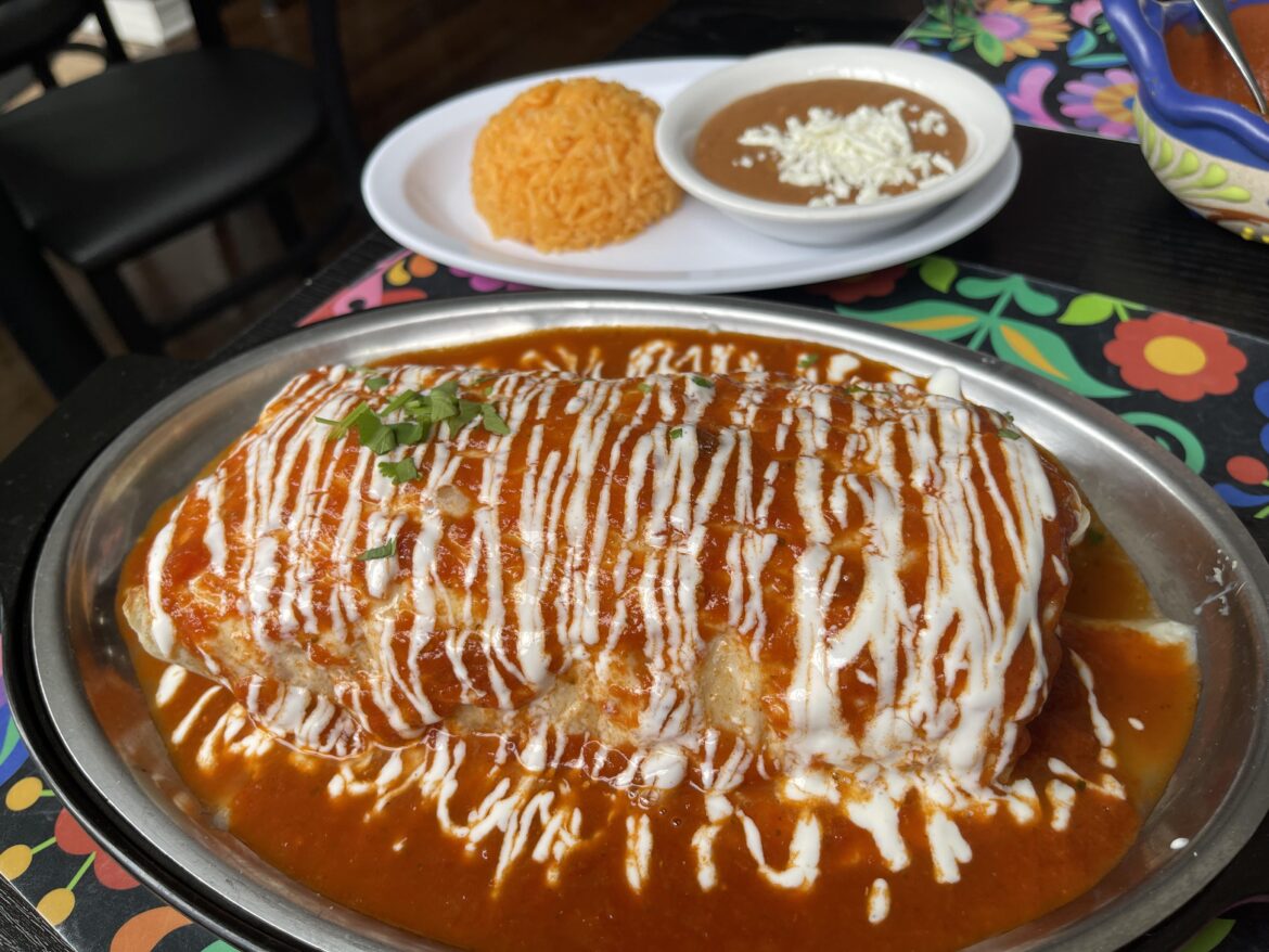 Burrito Suizo @ Gwacamole Restaurant Irving and Austin