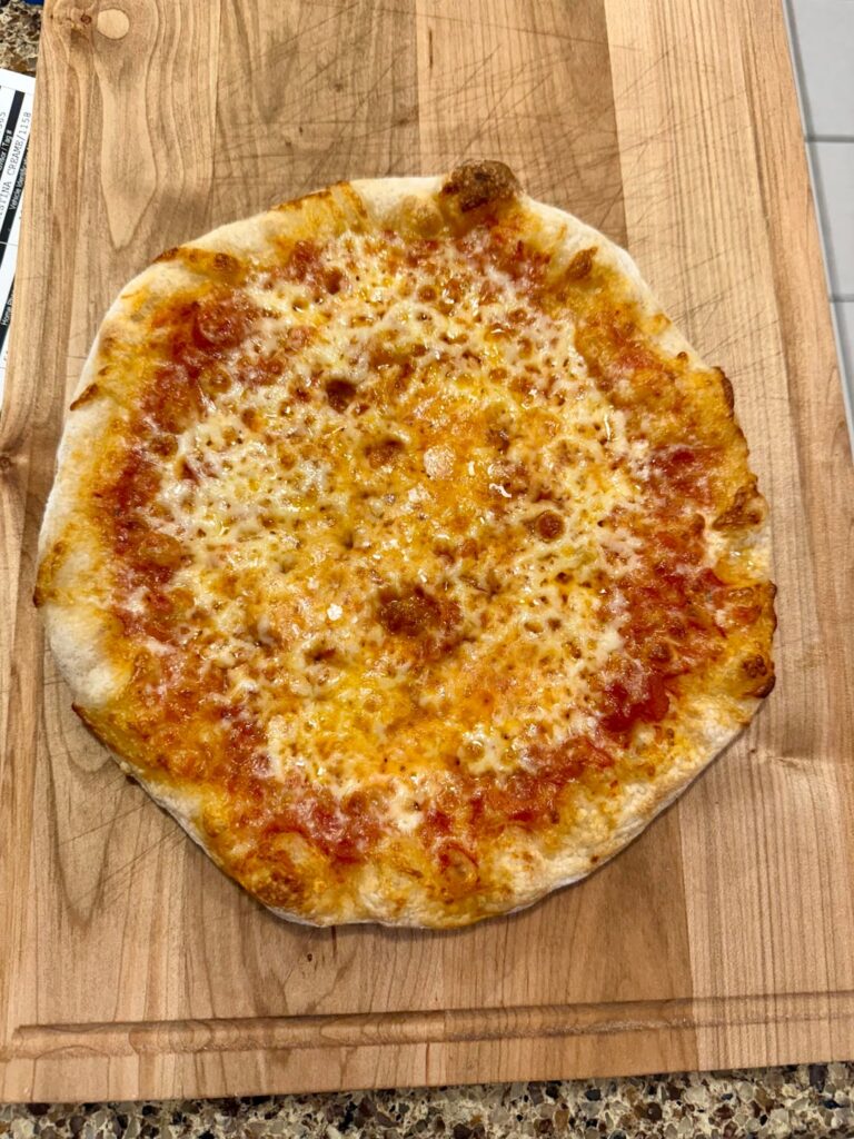 First pizza on the Recteq.