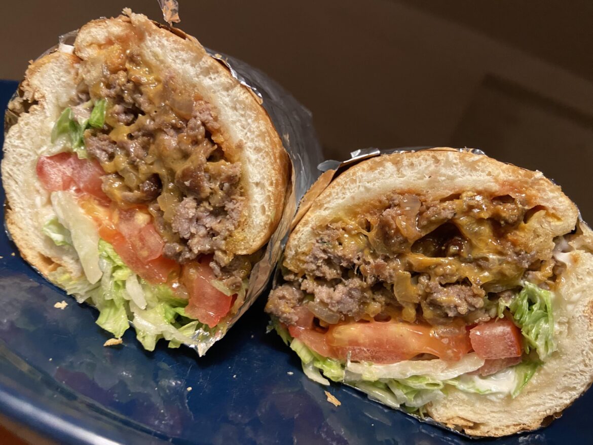Homemade Chopped Cheese  Sandwich