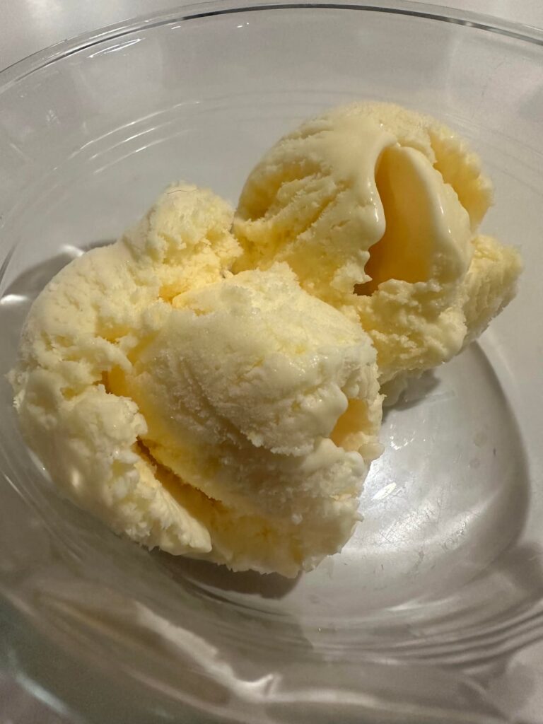 Made ice cream for the first time— need suggestions on texture and solidity please!