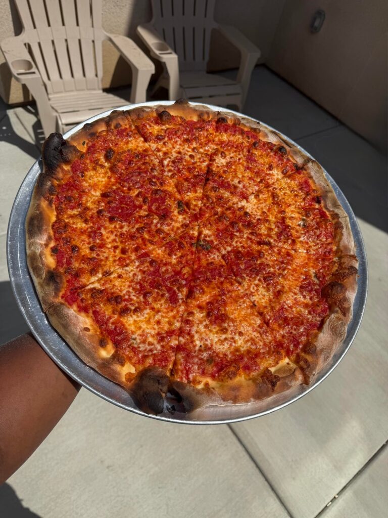 Step-by-step explanation of how I make pizza.