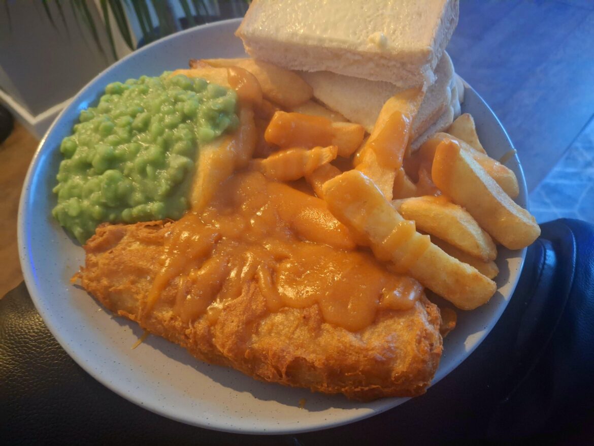 Home made chippy tea