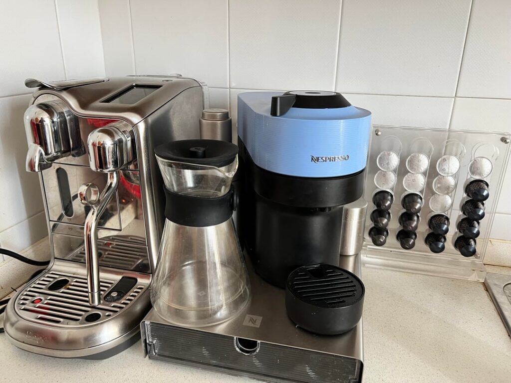 Here is my little coffee corner in Milan