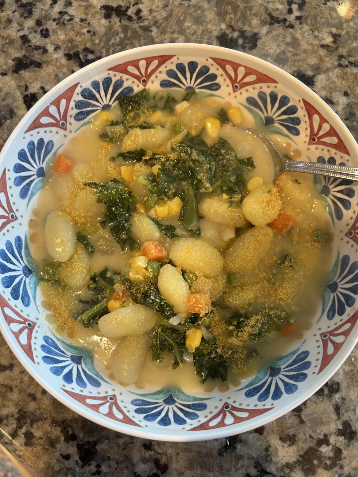 Soup season! Creamy gnocchi and veg soup 🥣