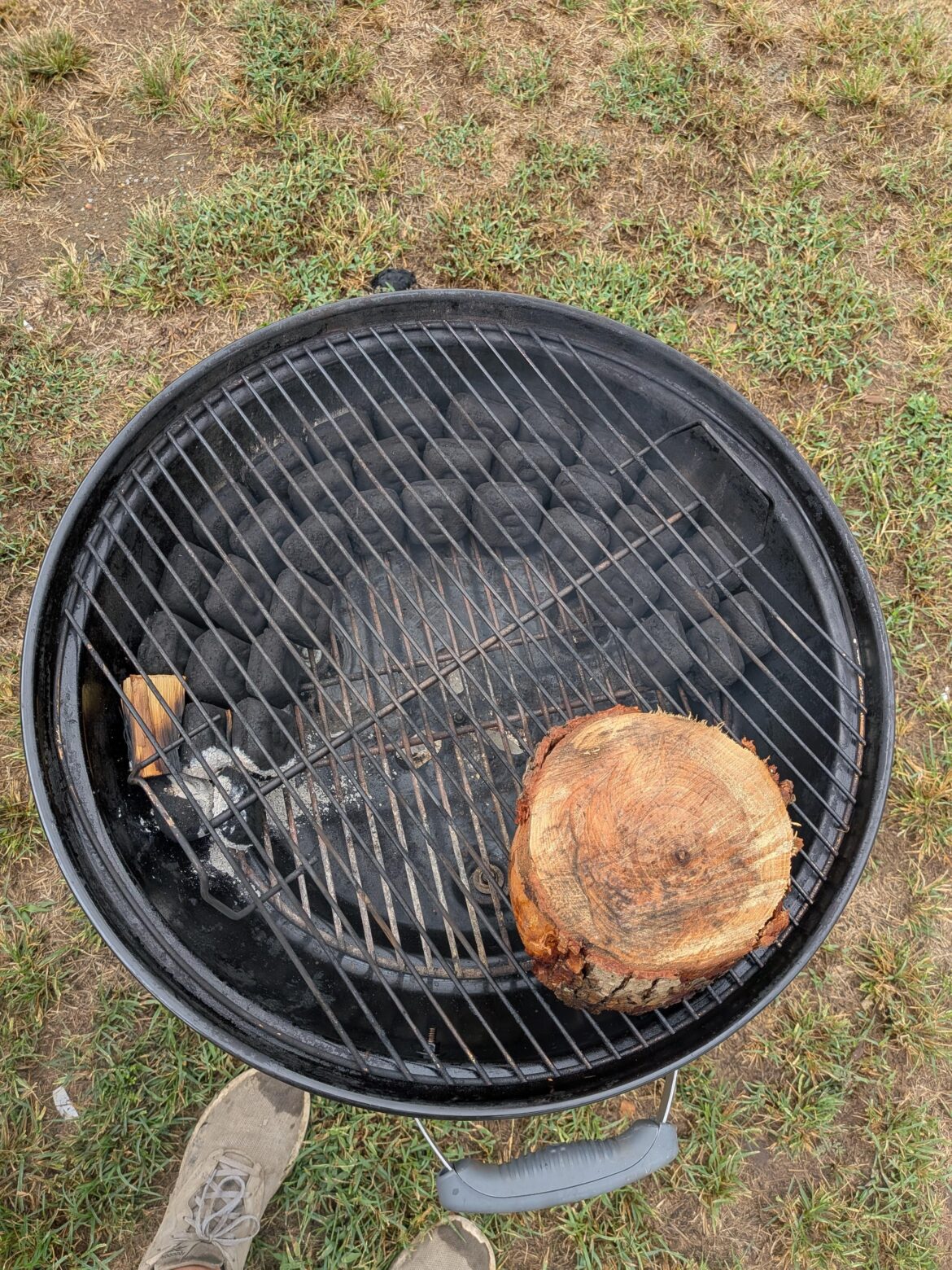 Weber wood roast