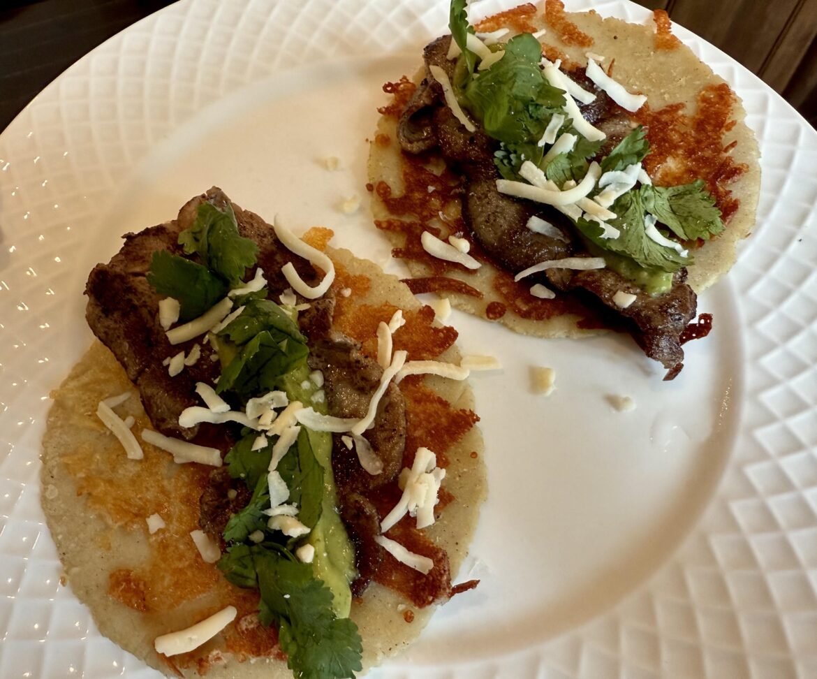 I got a tortilla press this weekend, used it to make steak tacos!