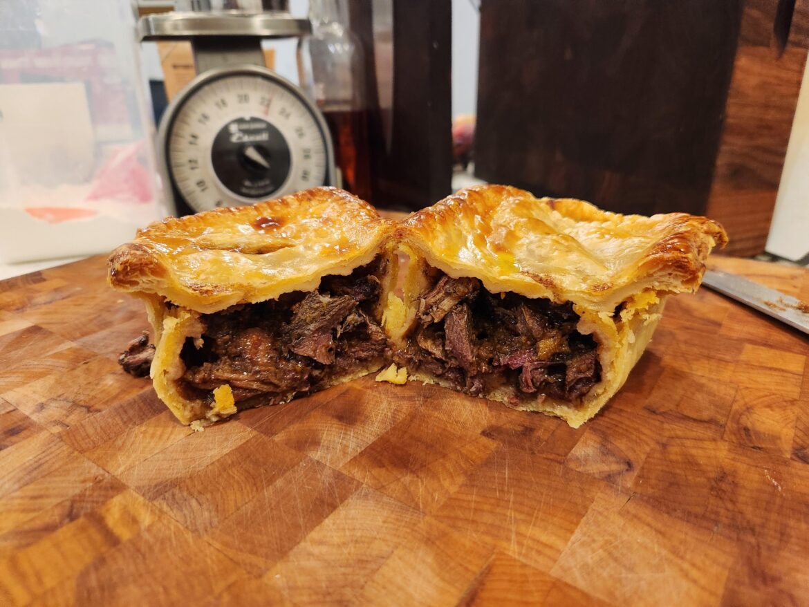 Short rib and beef cheek meat pie Short rib and beef cheek meat pie